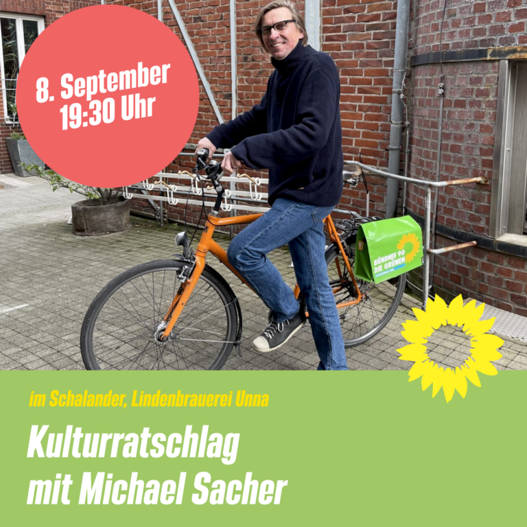 Veranstaltungshinweis: Kulturratschlag mit Michael Sacher