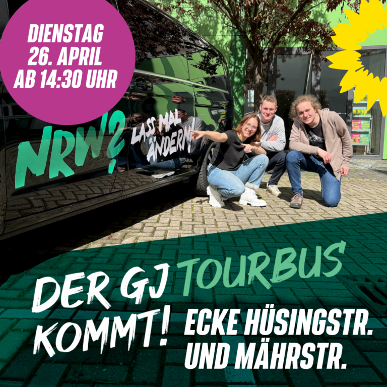 Der Tourbus der Grünen Jugend NRW  kommt nach Schwerte!
