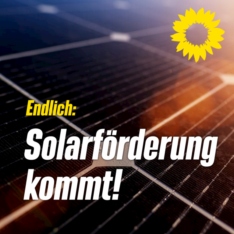 Endlich: Solarförderung kommt!